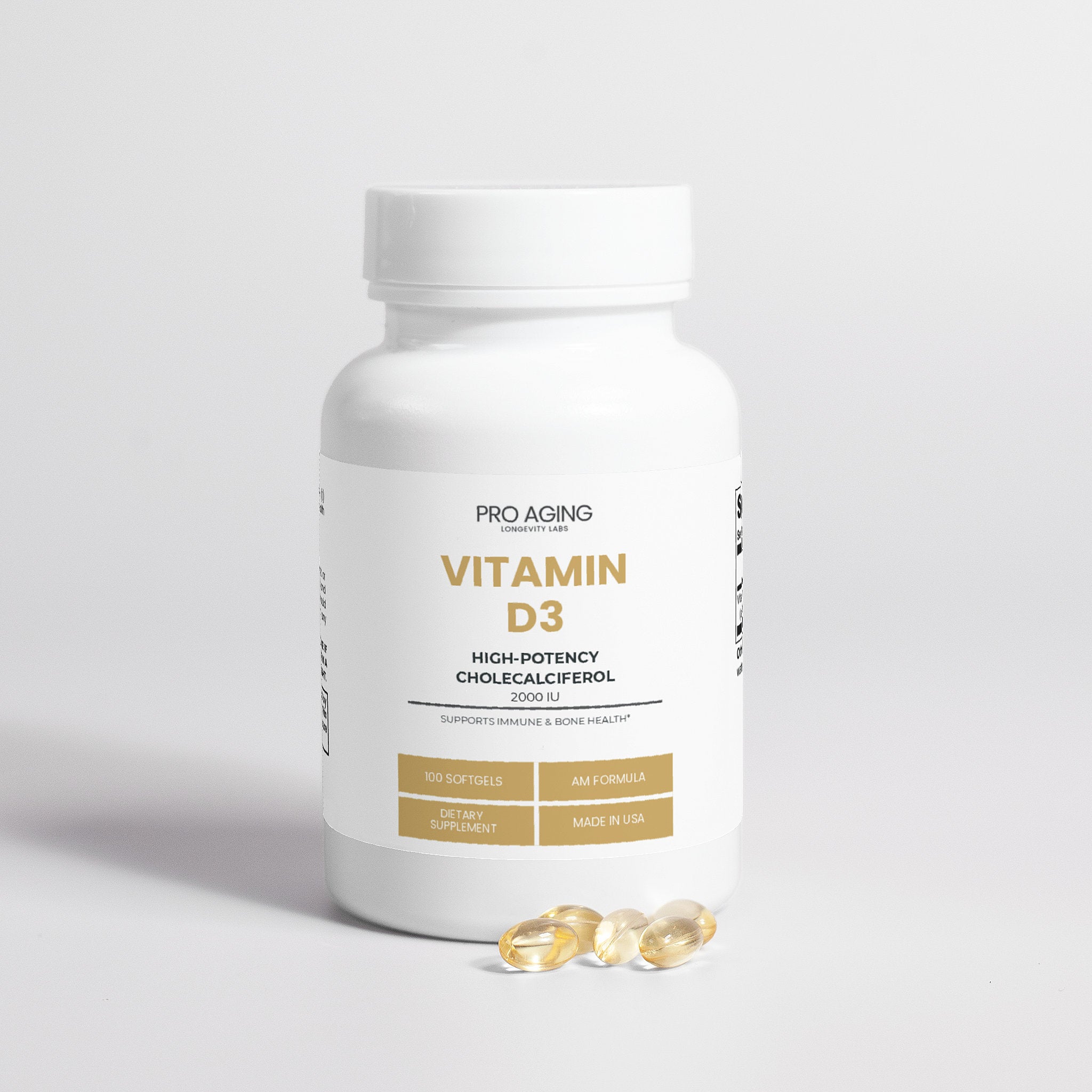 Vitamin D3 2000 IU – Immune & Bone Support