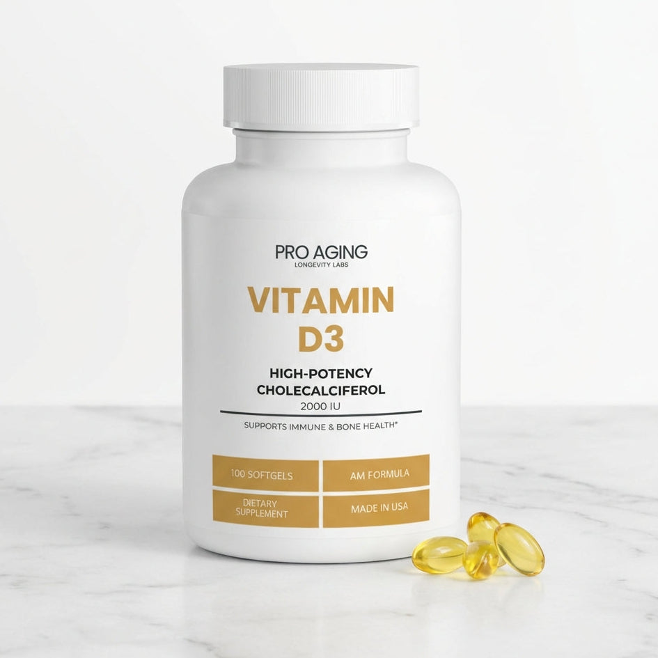 Vitamin D3 2000 IU – Immune & Bone Support