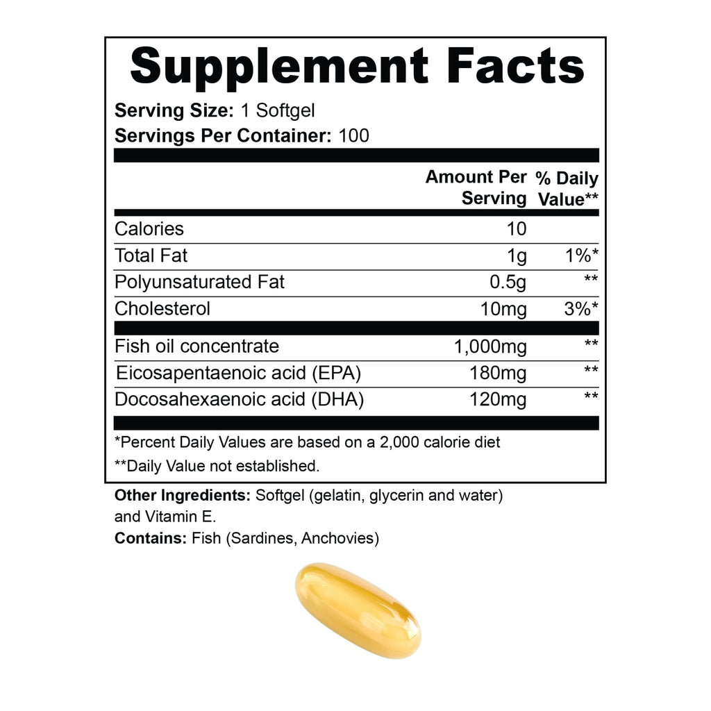 Omega-3 EPA & DHA – Heart & Brain Support