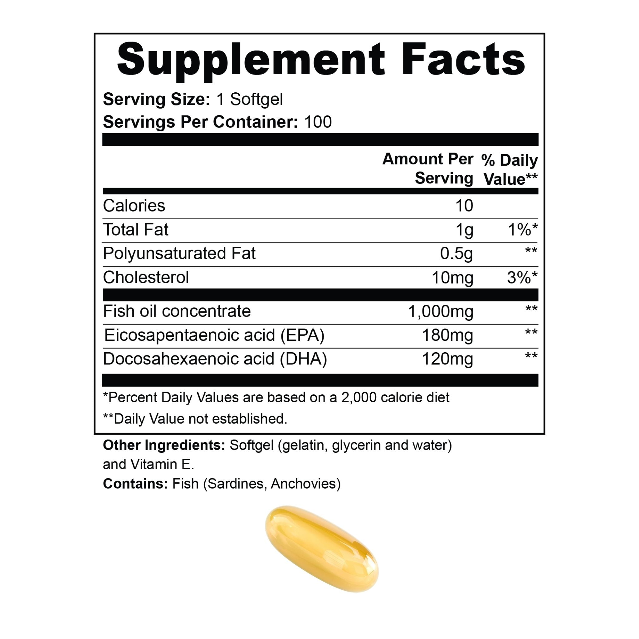 Omega-3 EPA & DHA – Heart & Brain Support